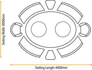 Green Meadow Furniture Oval Garden Tables