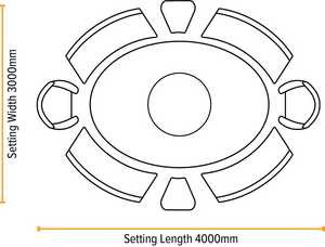 Green Meadow Furniture Oval Garden Tables
