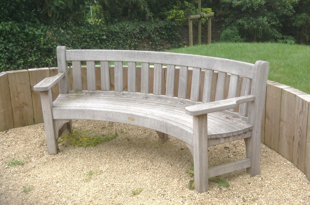 Garden Benches Green Meadow Furniture, Curved Wooden Garden Benches Uk